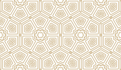 Simple seamless geometric pattern on color background. Vector illustration. Idea for fashion, interior design
