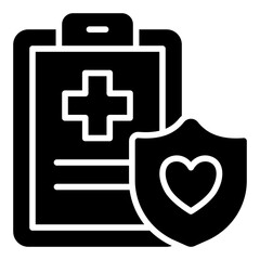 Health Insurance glyph icon