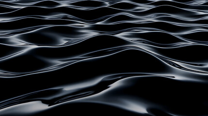 Fototapeta premium Dark waves creating a tranquil water surface.