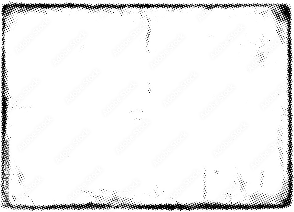 Poster Worn paper effect backdrop. Realistic texture overlay. Overlay texture stamps with torn. Old paper. Frame design element. Vector illustration.