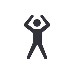 Workout movement solid icons, minimalist vector illustration ,simple transparent graphic element .Isolated on white background