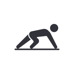 Workout movement solid icons, minimalist vector illustration ,simple transparent graphic element .Isolated on white background