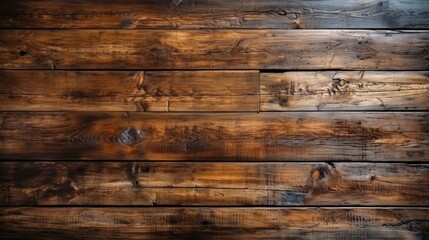 Naklejka premium Old Dark Wooden Cracked Planks Texture Background with Rustic Charm
