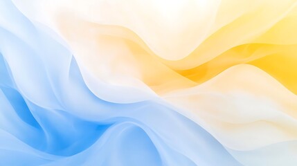 Obraz premium Abstract Blue and Yellow Draped Fabric Texture