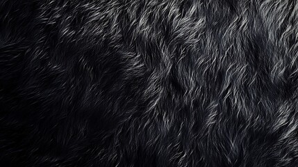 Soft, textured black sheep wool under natural light showcasing rich depth and intricate patterns