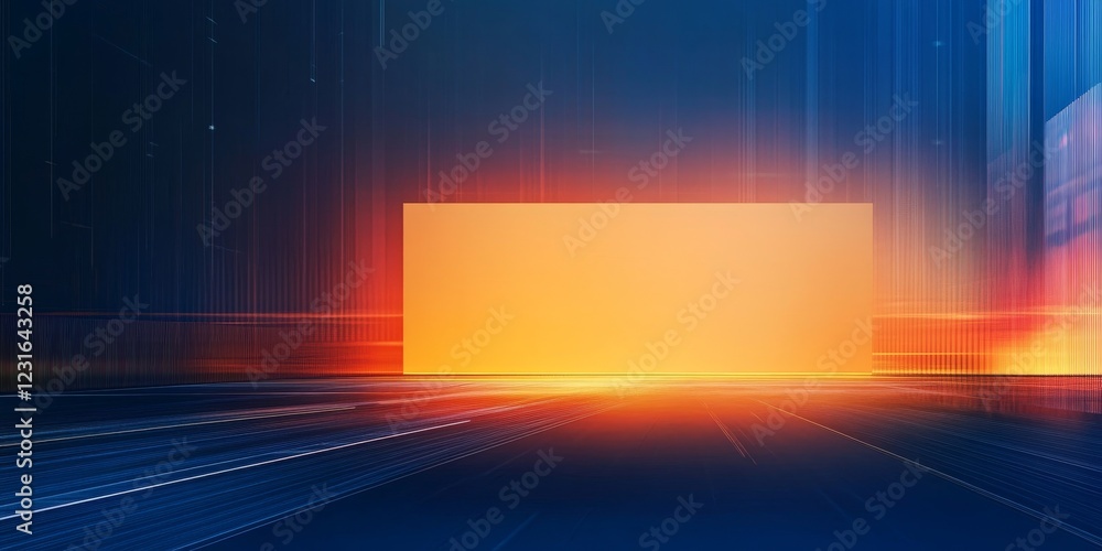 Poster futuristic abstract background with luminous colors and dynamic motion effects