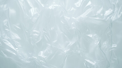 Obraz premium Abstract Plastic Texture: An abstract background image of crumpled transparent plastic, creating a unique and dynamic pattern of light and shadow, capturing the beauty of everyday materials.