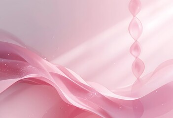 Abstract Pink Waves with a Spiral Design Element