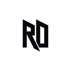 RD monogram logo design letter text name symbol monochrome logotype alphabet character simple logo