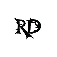 RD monogram logo design letter text name symbol monochrome logotype alphabet character simple logo