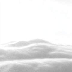 Obraz premium serene landscape featuring soft, fluffy clouds against bright white background, evoking sense of calm and tranquility. gentle curves of clouds create peaceful atmosphere