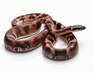 Fototapeta premium Pueblan milk snake or Campbell's milk snake, Lampropeltis