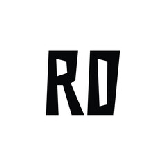 RD monogram logo design letter text name symbol monochrome logotype alphabet character simple logo