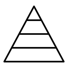 Pyramid line icon