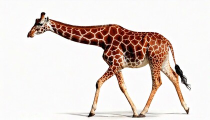 Obraz premium Somali Giraffe, commonly known as Reticulated Giraffe, Giraffa