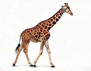 Obraz premium Somali Giraffe, commonly known as Reticulated Giraffe, Giraffa