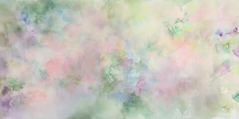 Fototapeta premium Pastel Watercolor Floral Abstract Painting