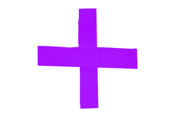 Obraz premium Purple tape isolated on transparent background