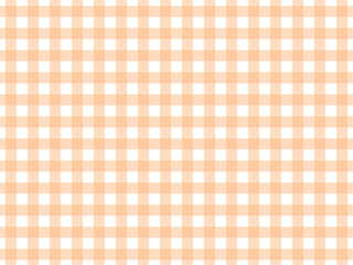 ギンガムチェックの背景（オレンジと白）