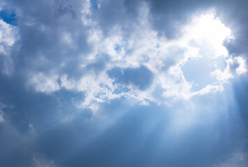 Light shining through the clouds, Japanese post card ratio