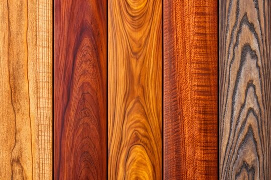 Exotic Hardwood: Rich, Colorful Wood Textures from Tropical Trees, Perfect for Luxury Interiors, Furniture Design, and Architectural Projects
