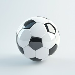 Fototapeta premium Classic soccer ball isolated on a clean white background