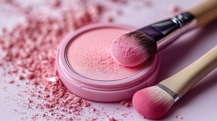 Professional Makeup Cheek blush pink tone palette and makeup brushes and tools,makeup eyeshadow palette in pink,red cherry shades,makeup set,Cosmetic products,sweet and cute tone eye shadows.