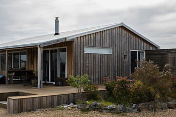 timber cabin remote holiday chairs porch relax escape 