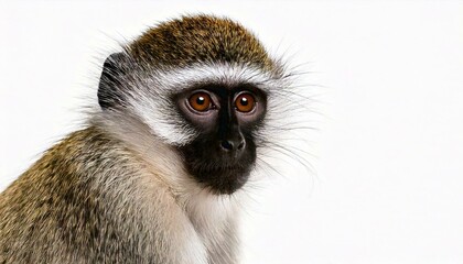 Fototapeta premium Vervet Monkey white