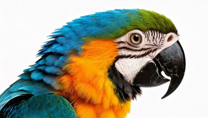 Fototapeta premium Young Blue-and-yellow Macaw 