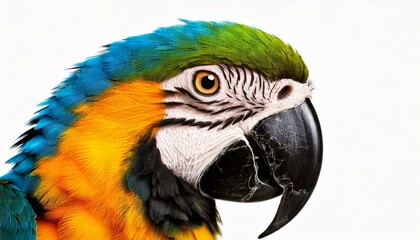 Naklejka premium Young Blue-and-yellow Macaw 