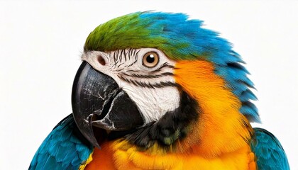 Fototapeta premium Young Blue-and-yellow Macaw 