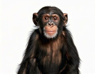 Fototapeta premium Young Chimpanzee, Simia troglodytes, 5 years old,