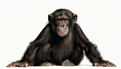 Fototapeta premium Young Chimpanzee, Simia troglodytes, 5 years old,
