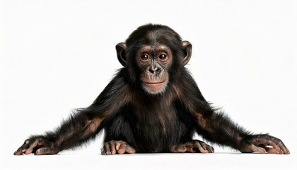 Fototapeta premium Young Chimpanzee, Simia troglodytes, 5 years old,