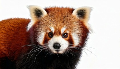 Young Red panda or Shining cat, Ailurus fulgens, 7 months old, in front