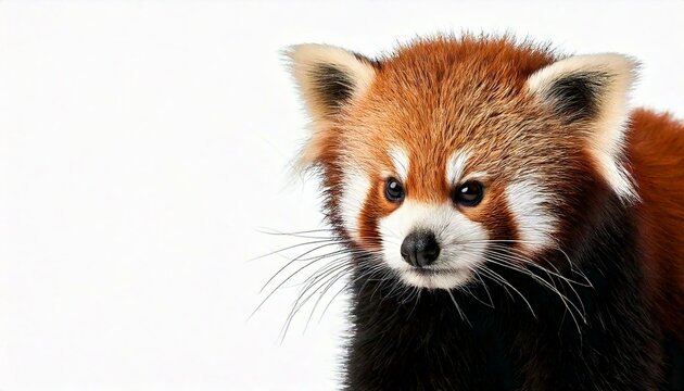 Young Red panda or Shining cat, Ailurus fulgens, 7 months old, in front