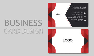 Modern and minimal individual Business card template. Luxury Visiting card  design template with Elegant business card design.