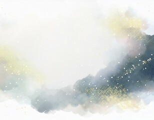 Obraz premium 美しい雲の旋律（水彩画イラスト）