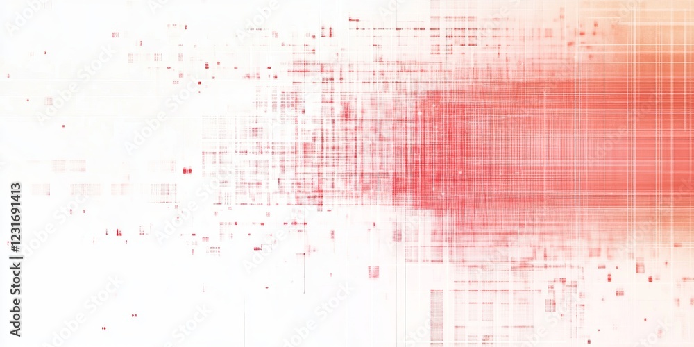 Poster a white background with a red line that is in the middle of it