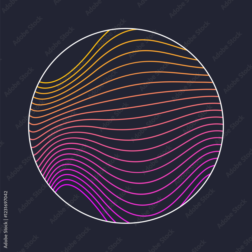 Poster vector abstract background with dynamic waves, . illustration suitable for design