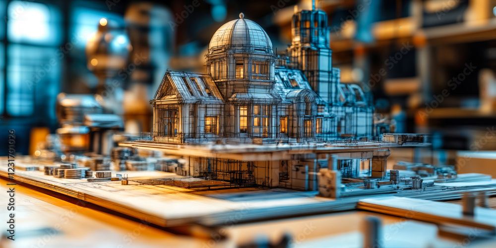 Poster ai-powered architectural design model automation enhancing precision and efficiency