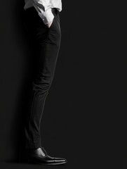 Elegance in Black: A Man's Fashion Statement