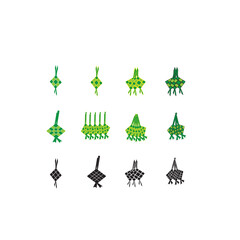 ketupat icon, icon of the month of Ramadan