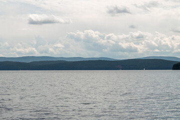 lake and mountains