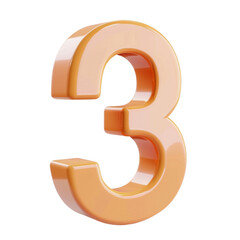 Fototapeta premium 3-Minute Countdown Timer Icon – Time-Tracking Symbol Isolated on Transparent Background