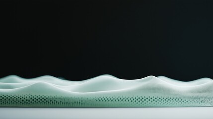 Futuristic speaker with soft green soundwaves creating an ambient atmosphere for love and connection on Valentines Day