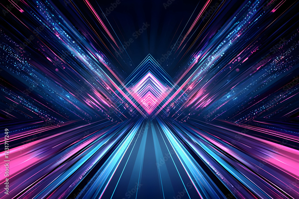 Poster abstract speed light tunnel; digital data flow