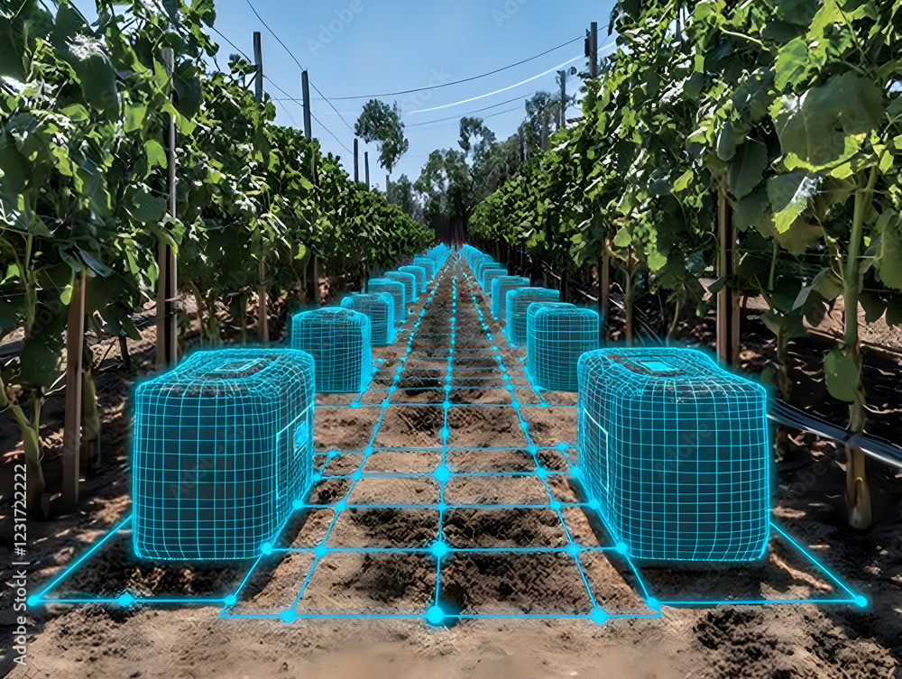 Poster smart farming automated soil monitoring in a field
