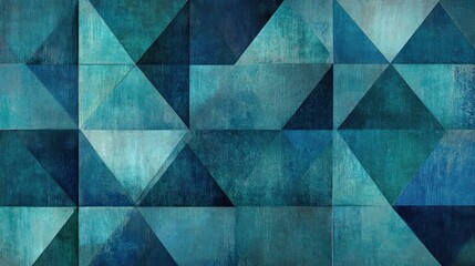 Abstract geometric pattern in shades of blue and teal, suitable for backgrounds or wallpapers.